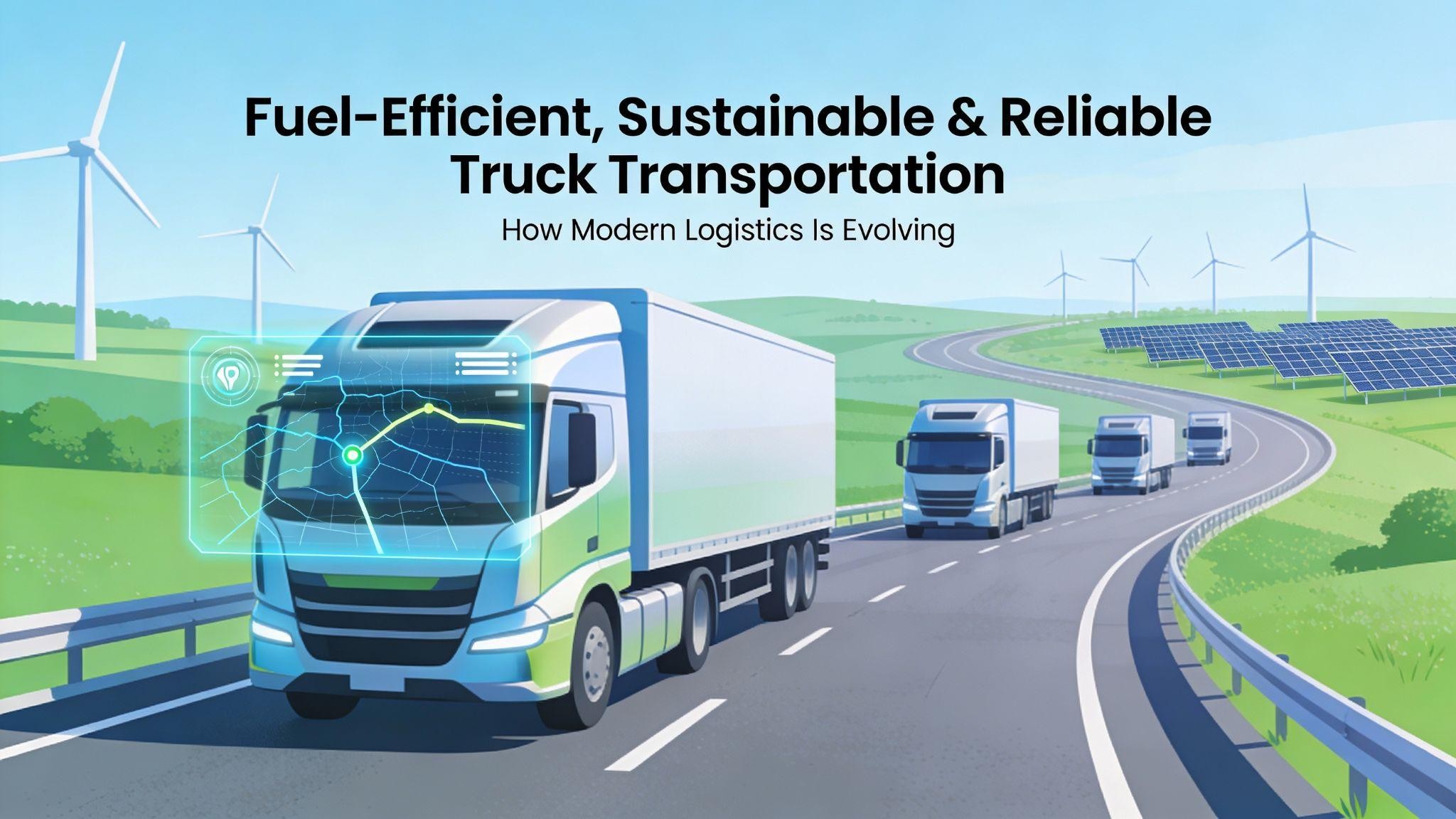 Fuel-Efficient, Sustainable & Reliable Truck Transportation: How Modern Logistics Is Evolving